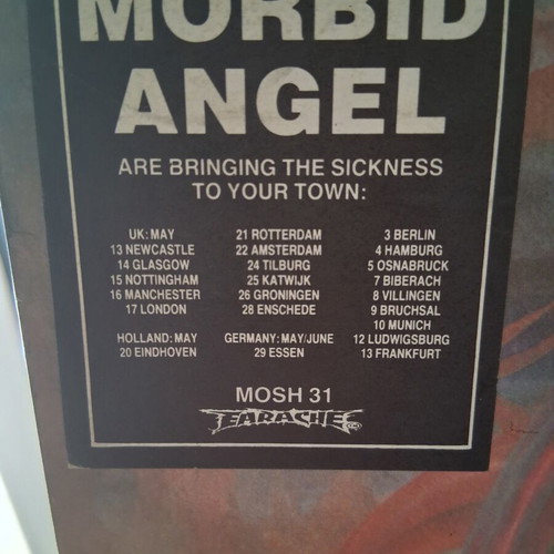 Morbid Angel Blessed Are The Sick vinyl record, metal, Earache MOSH 31 UK 1991