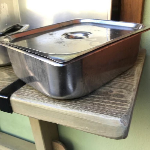Stackable Metal Gastronomy Containers used for Professional Use