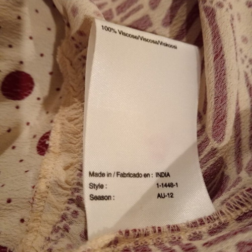 Noa Noa Baby Doll Dress new, 100% viscose, size M, burgundy beige