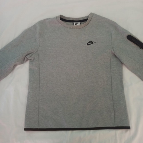 Nike Sportswear Tech Fleece sweatshirt, grey and black, size S