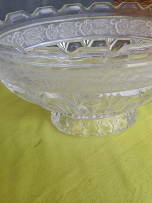 Heavy decorative bowl used, 0.25 opening
