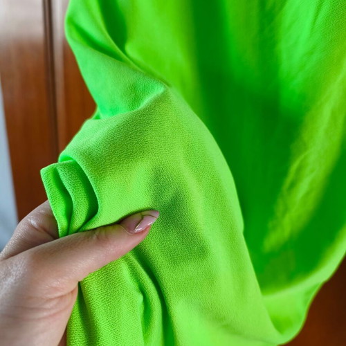 Neon green sheath dress like new with strap