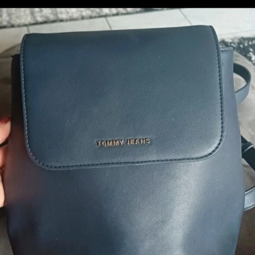 Tommy Jeans backpack bag used, blue with minor wear