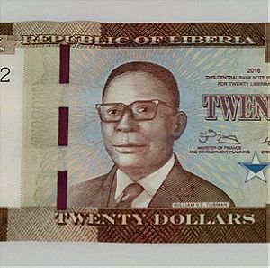 Liberia 20 $ 2016