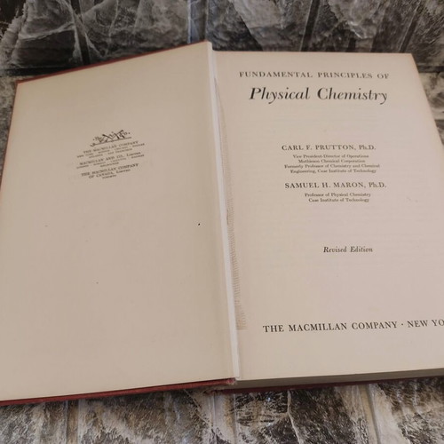 Physical Chemistry 1951 used collectible book