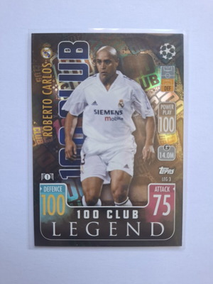 Topps Match Attax Champions League 2021-22 Roberto Carlos 100 Club Legend new