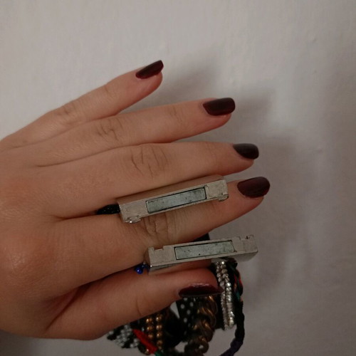 Boho bracelet with magnet like new, multicolor and silver
