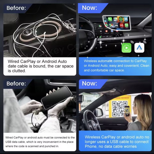Carlinkit 2AIR Wireless CarPlay and Android Auto Adapter like new
