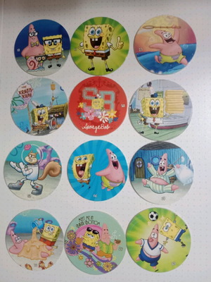 SpongeBob caps used, pack of 12 pieces