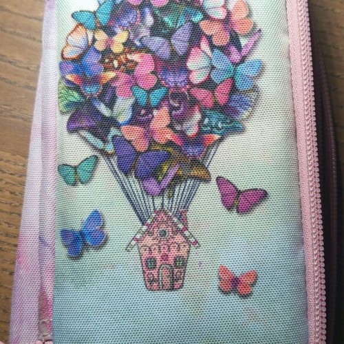 Polo Extra Butterflies Balloon School Backpack and Pencil Case like new