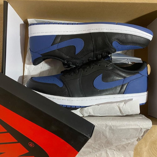 Jordan 1 Low Nike καινούργια, μέγεθος 44, μαύρο και μπλε