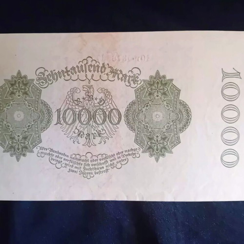 German banknote 10000 mark 1922 like new
