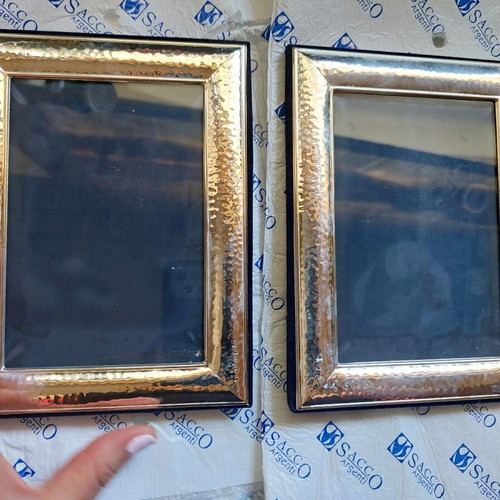 Silver photo frames new, set of 2 pieces