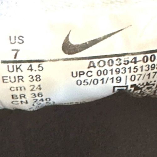 Nike Zoom women's sneakers like new, size 38, black multicolor