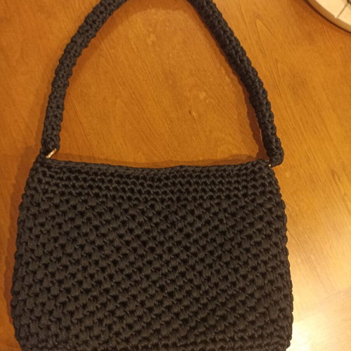 Handmade durable black shoulder bag new