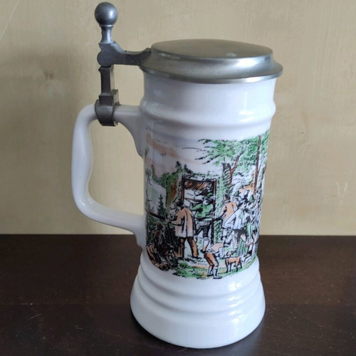 Vintage Rastal beer stein like new with pewter lid