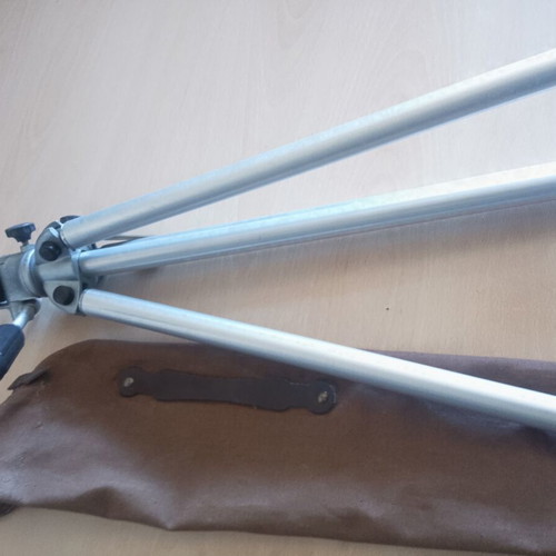 Adjustable metal-aluminum camera tripod up to 130 cm