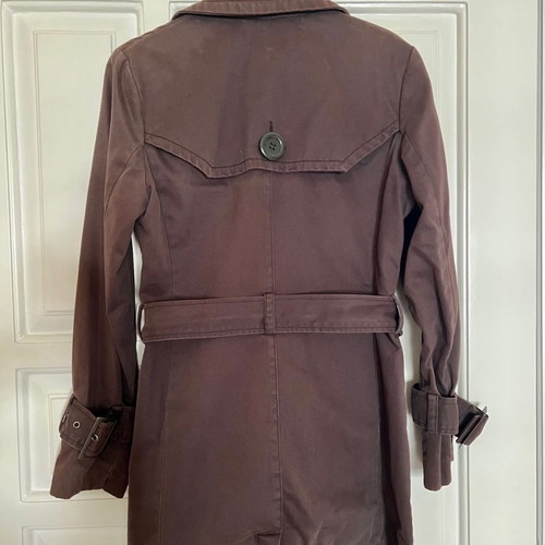 Lussile trench coat used, 100% cotton, brown, size S