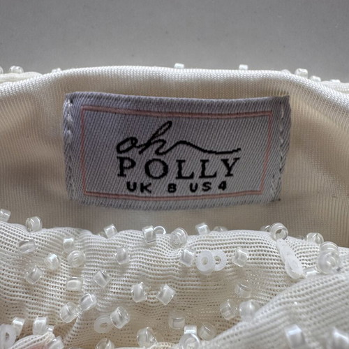 Oh Polly set like new, white top size 8 and skirt size 6