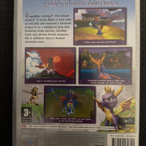 Spyro Enter the Dragonfly PlayStation 2 game like new, no manual