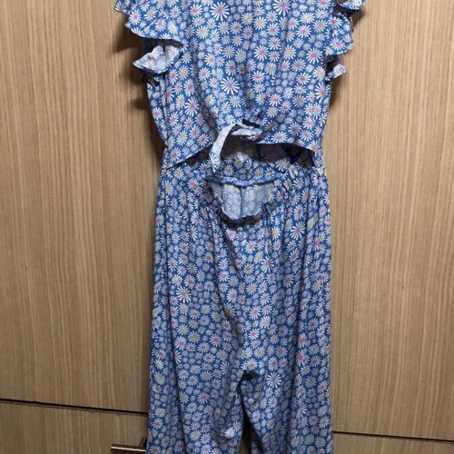 H&M Floral Girls' Jumpsuit with Daisies Like New, Size 6