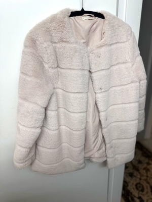 Mango γούνινο μπουφάν για κορίτσι 13-14 ετών σαν καινούργιο, ροζ