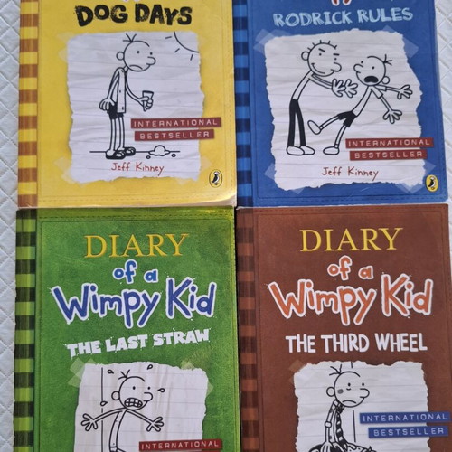 Diary of a Wimpy Kid 4-book set new, paperback editions