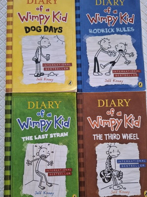 Diary of a Wimpy Kid 4-book set new, paperback editions