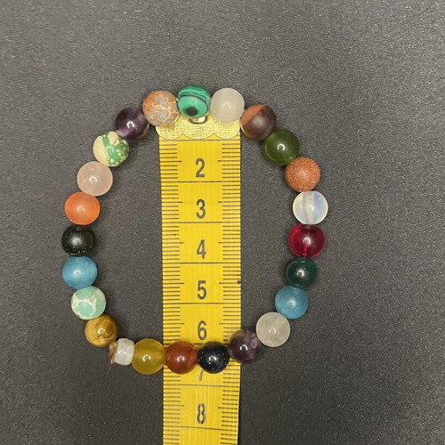 Boho handmade bracelet with crystal beads