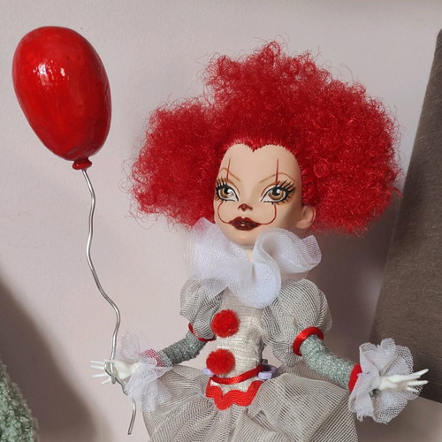 Monster High Pennywise doll handmade, collectible, not for play