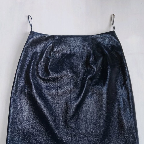 Ckontova skirt black like new, leatherette, size 2