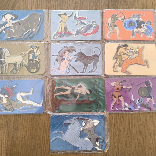 OTE Phone Cards Heracles Labors complete set of 10 new, sealed