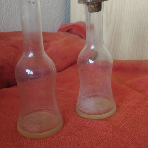 Oil acidity meters used, set of 2 glass pieces