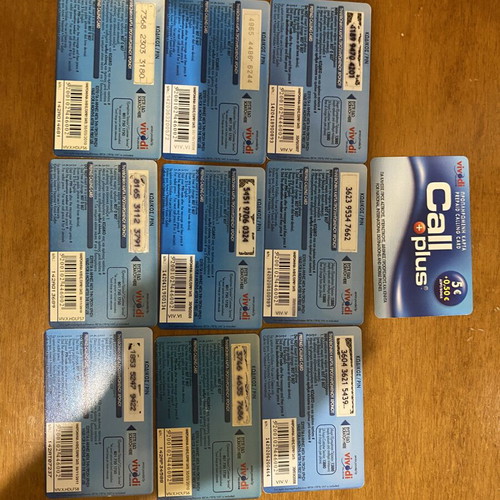 Phone cards pack of 9 like new