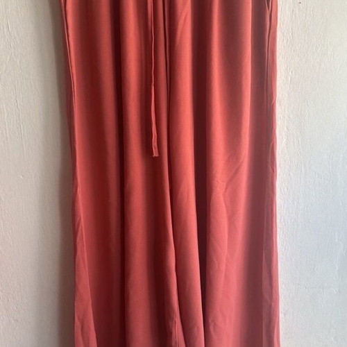 Women's wide leg coral pants like new, size L