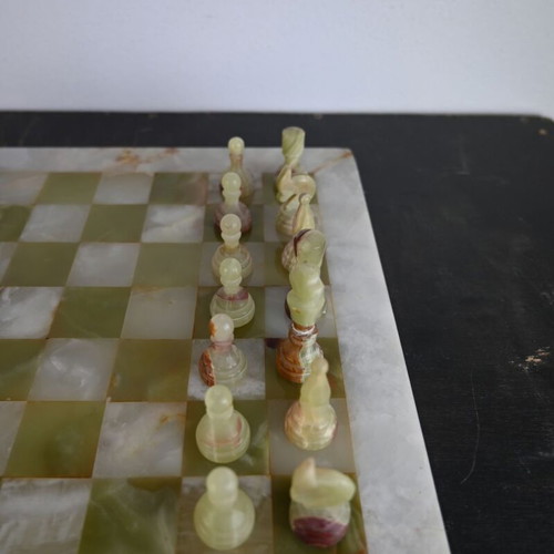 Marble chess with case, unused
