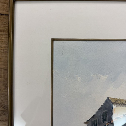 Υδατογραφία Θ. Κένταρχος μεταχειρισμένη, σπίτι στην Κέρκυρα