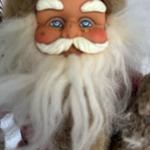 Santa large standing with light like new, 55 cm