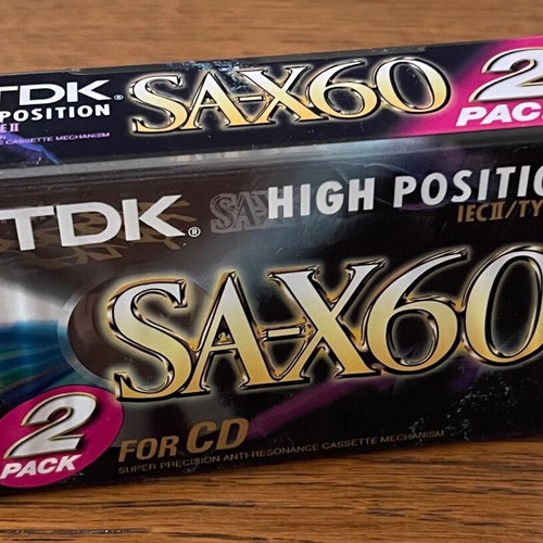 TDK SAX-60 chrome double pack new