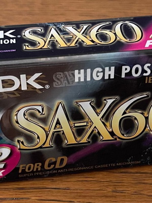 TDK SAX-60 chrome double pack new