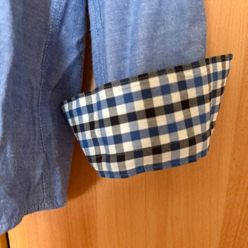 Glou Men's Casual Shirt with Checked Details Size M like new