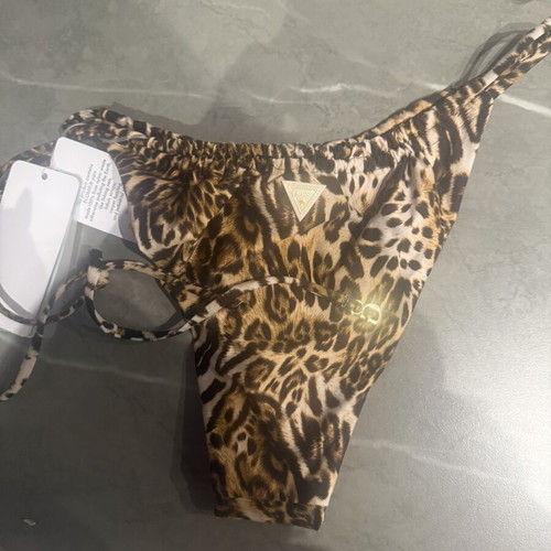 Guess bikini bottom large new, black and brown