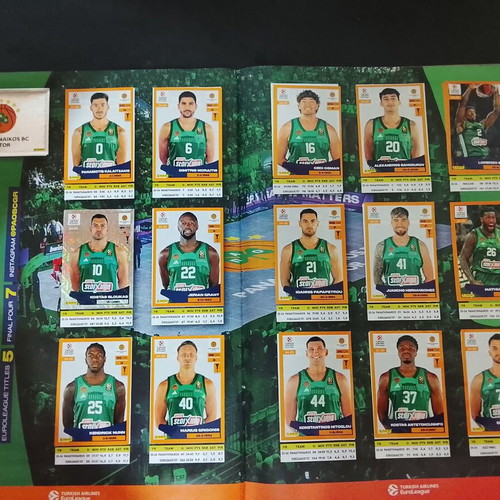 PANINI EUROLEAGUE 2024-25 Sticker Album used with only 4 missing