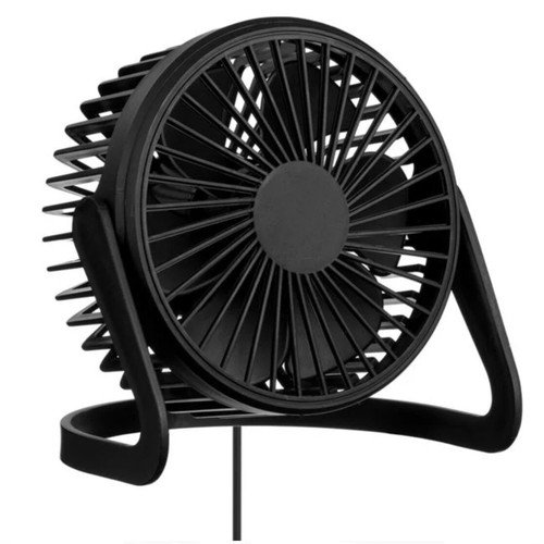 USB desk fan 14cm new, black, adjustable tilt