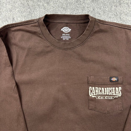 Dickies Carcanchas Car Club graphic brown long sleeve shirt 2XL