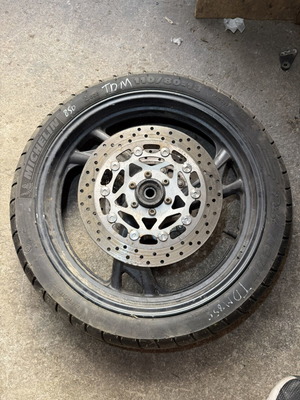 Yamaha TDM 850 front wheel with rim and brake discs