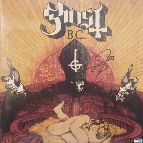Ghost B.C. Infestissumam 2013 LP red vinyl near mint signed