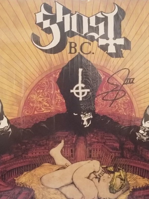 Ghost B.C. Infestissumam 2013 LP red vinyl near mint signed