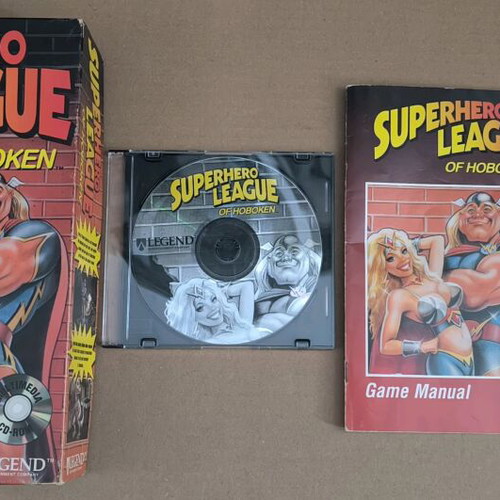 Superhero League Of Hoboken PC CD-ROM like new, Big Box