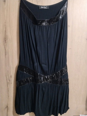 Μπλουζοφόρεμα κοντό μεταχειρισμένο, μέγεθος M, με παγιέτες